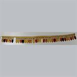 A BARDO HANGING: Tibet, 19th century cotton and painted cloth, comprising a row of thirty five