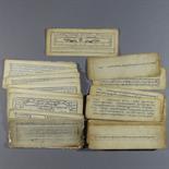 A GROUP OF FOLIOS ON ASTROLOGY: Tibet, 19th/early 20th century handwritten and printed in ink on
