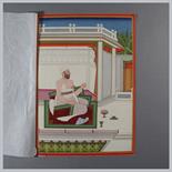 PORTRAIT OF A NOBLEMAN: Hyderabad, Deccan, India, 19th century Gouache with gold on paper, laid on