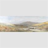 WILLIAM WIDGERY (BRITISH, 1822-1893) LANDSCAPE WITH STREAM IN FOREGROUND AND COWS BEYOND, PROBABLY