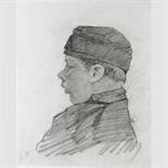 THEO VAN RYSSELBERGHE (BELGIAN, 1862-1926) PORTRAIT OF A BOY signed with monogram and dated 98 l.l;