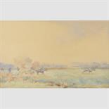 WILLIAM ARMITAGE (BRITISH, b.1863) HUNTING SCENE signed: W.Armitage l.l; watercolour 19cm x 30cm; 7