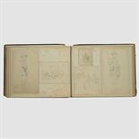 NORMAN LITTLE (AUSTRALIAN, 1883-1917) AN ALBUM OF DRAWINGS OF SCENES FROM MILITARY LIFE AND OTHER