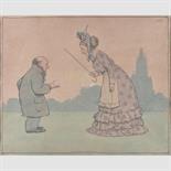 WILLIAM HEATH ROBINSON (BRITISH, 1872-1944) HEADING TO `THE MERCHANTS WIFE` signed with initials u.