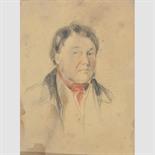 ENGLISH SCHOOL, EARLY 19TH CENTURY THREE PORTRAITS OF MEMBERS OF THE GOW FAMILY black and coloured