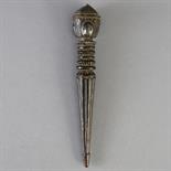 A WOOD RITUAL DAGGER (phurbu), Northern Nepal, 19th century the carved decoration comprising four
