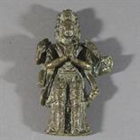 A FRAGMENTARY INLAID BRONZE FIGURE OF AVALOKITESVARA, Tibet, 16th century Inlaid with copper and