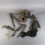 SIX WOOD RITUAL OBJECTS, Tibet, 18th-20th centuries Comprising two wood fertility symbols in the