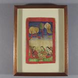 A TSAKLI DEPICTING A YOUNG COUPLE, Tibet, 19th century Pigment on paper, depicting puja or a