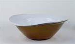 CENTROTAVOLA IN CERAMICA BRONZATA Gatti, XX Sec. (lievi difetti)18x53 cm. Offerta Libera