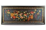 SCUOLA ITALIANA XX Sec. "Natura morta di fiori", olio su tela, entro cornice 41x115 cm.