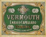 Vermouth Enrico Capellaro - Torino Anonimo - Litografia - 1920 ca - Lit. Chevalier, Torino - cm.