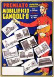 Mobilificio Gandolfo - Imperia Galletti - Litografia su cartone - 1920 ca - A.R.T.I., Imperia -