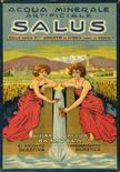 Acqua minerale Salus Ivrea Anonimo - Litografia - 1920 ca - G. Fedetto & C., Torino - cm. 49x34 -