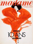 Madame Figaro Gruau - Cartone in offset - 1980 ca - Senza indicazione dello stampatore - cm. 40x30 -