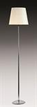 Lampada da pavimento in metallo con paralume in stoffa. Stile Art DÃ©co Altezza con paralume cm. 170