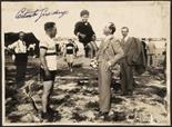 Autografi Girardengo, Costante (1893-1978). Firma autografa su fotografia (Dott. Ferruccio Testi,