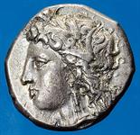 Monete della Magna Grecia Metapontion - Statere databile al periodo 330-290 a.C. Non comune e di