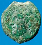 Monete della Magna Grecia Siracusa - Hiketas (288-279 a.C.) - AE22 Di buona qualità, con