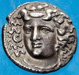 Monete Greche Larissa - Dracma databile al periodo 400-344 a.C. Proveniente dall`asta Italphil, Roma