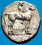 Monete della Magna Grecia Taranto - Didramma databile al periodo 272-235 a.C. Esemplare di grande