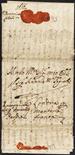 Prefilatelia  1666 Lettera del 1° maggio indirizzata a Londra - Bollo di arrivo Bishop al verso