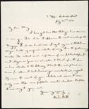 Butt, Isaac (1813-1879).  Lettera autografa firmata dall’illustre uomo politico irlandese, datata ‘