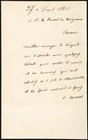 Cavour, Camillo Benso di (1810-1861).  Interessante lettera autografa firmata datata ’27 Aout