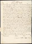 Papa Pio VIII, Francesco Saverio Castiglioni (1761-1830).  Due lettere manoscritte indirizzate a Pio