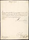 Ruffo di Bagnara, Fabrizio (1744-1827).  Lettera con firma autografa datata ‘Roma 22 Dic. 1790’