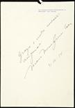 Callas, Maria (1923-1977).  Ringraziamento autografo del leggendario soprano di origine greca su