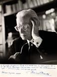 Pizzetti, Ildebrando (1880-1968).  Bella fotografia (cm 24 x 18) incollata su cartoncino con