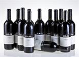 ? Darmagi, Gaja Langhe 1986 (1 bt) JS 90/100 Collo inferiore, etichetta sporca. Bottom neck, soil