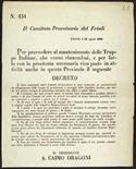 Prefilatelia Comitato provvisorio del Friuli Lettera-aerogramma Start Price: 150