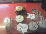 Small Ladies silver h/m fob watch with enamel dial, and one other Gents silver pocket watch, dial