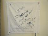 Tracy Emin BBC 4 limited edition printed tea towel dated 2002