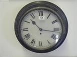 19c 12" dial School clock with Birdcage movement, Drop pendulum key present