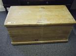 19c pine trunk 3` long 20" deep