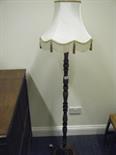 Small standard lamp and shade 5` tall approx