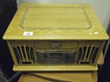 Antique style record player with cd inset classic collector’s edition