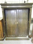 Mid-19c French Armoire a sectional French wardrobe with 2 doors to the front,