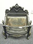 Impressive antique style open fire grate in a classical Georgian style