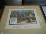 3 x coloured prints after Charles Crombie, Golfing scenes,