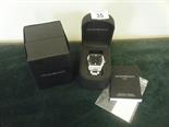 Emporia Armani boxed Gents watch with extra links, certificate of guarantee, and a Keith Coal