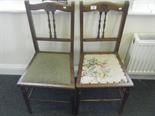 Pair of late 19c parlour chairs