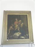 Large impressive gilt framed oil painting on canvas, late 18th early 19th century a Religious scene