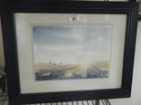 F/g watercolour of a Continental landscape scene by Pierre Giachomoni,