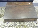 19c oak Clerks desk with sloping lift up lid