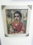Interesting portrait painting of Colin Sealy painted by his wife Doris Baughan, c1955 purchased from