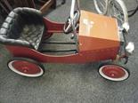 Model of a children`s Vintage pedal car, 1938 open Tourer